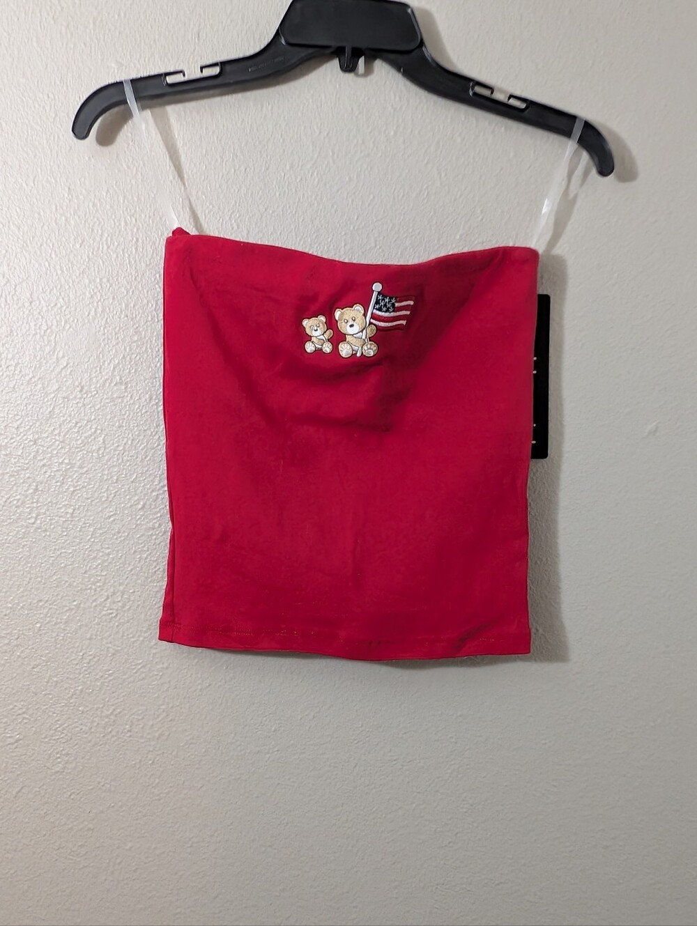 Madden Girl Bear Red tube Top - Women's M